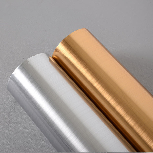 Golden silver brushed furniture renovation sticker