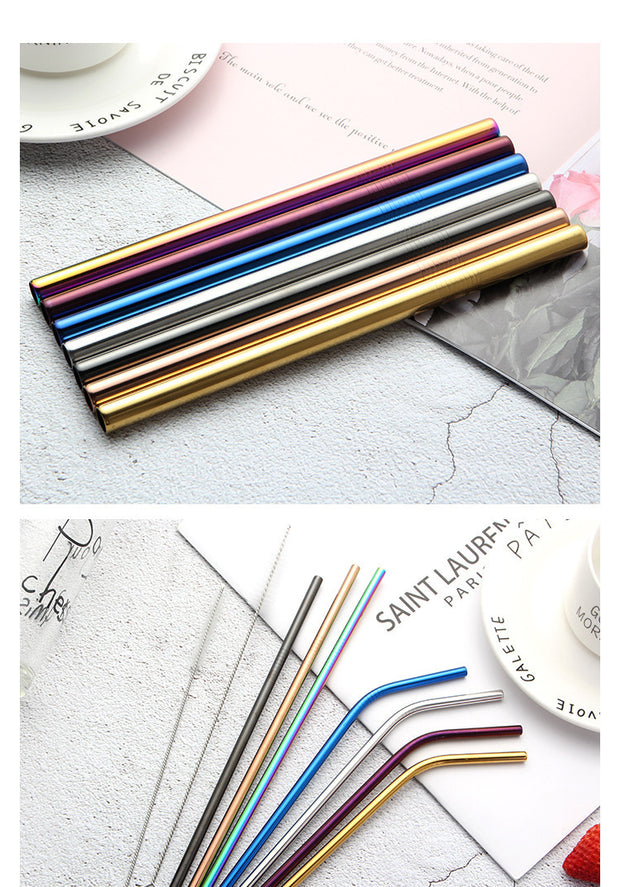 Stainless Steel Straws, Creative Colorful Metal Beverages