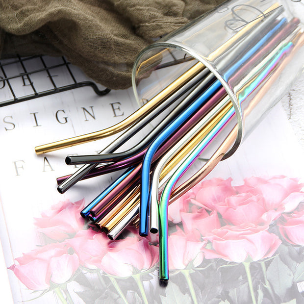 Stainless Steel Straws, Creative Colorful Metal Beverages