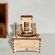 Wooden Music Box Telephone Booth Furniture